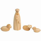 Nativity Standing Shepherd with Sheep Figures Four Piece Set | 4.8 Inches – Christmas ornament by Seiffener Volkskunst eG