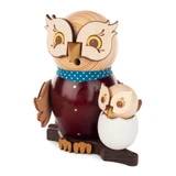Owl with Baby German Incense Smoker
