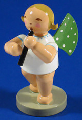 WENDT & KÜHN Blonde Angel Recorder Figurine – alternate view of the Christmas ornament
