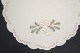 German Holiday Christmas Bell Oval Table Topper – alternate view of the German handcrafted gift