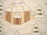 German Village Church Christmas Star Table Topper Doily – alternate view of the German handcrafted gift