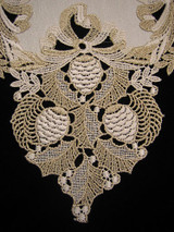 German Golden Holiday Star Table Topper Cloth – alternate view of the German handcrafted gift