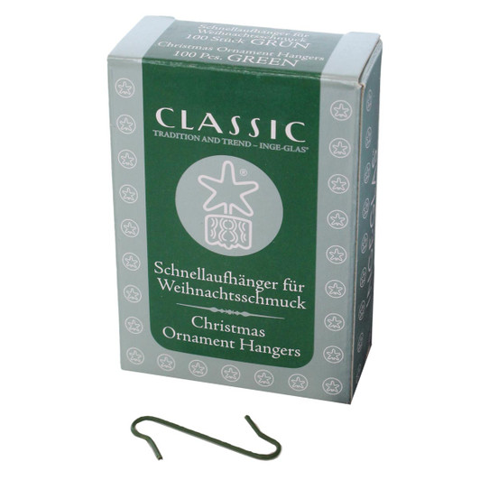 Inge-Glas Ornament Hanger Hooks Green – Christmas ornament