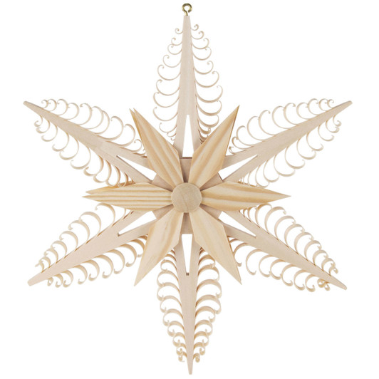 Star Wooden German Scene – Christmas ornament by Udo Rudolph