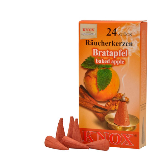 KNOX Baked Apple German Incense Cones – German Christmas smoker