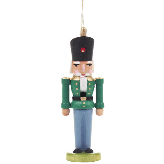 Nutcracker German Ornament Green Coat – German nutcracker by Karl-Heinz Bilz
