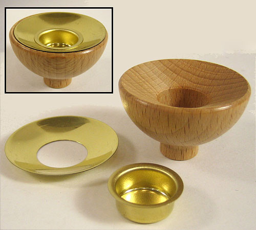 Pyramid Candle Holder 16221 – wooden candleholder by Richard Glaesser