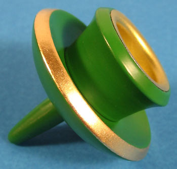 Pyramid Candle Holder Green 085045 – wooden candleholder