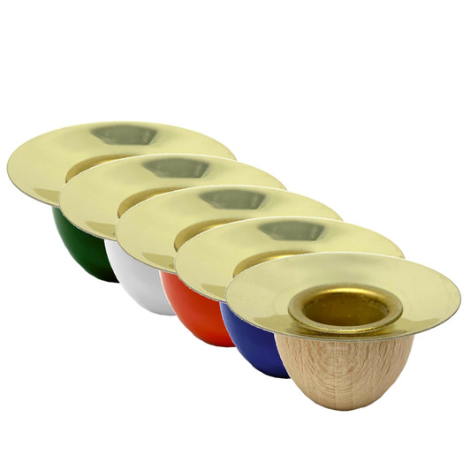 Richard Glaesser Pyramid Candle Holder - Fits 14mm Medium Candle – wooden candleholder