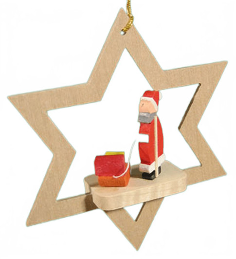 Santa Star Christmas German Ornament – Christmas ornament by Richard Glaesser
