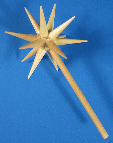 Advent Candleholder Natural Star – wooden candleholder