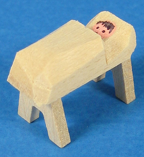 Mini Manger Figurine for Pyramid – Christmas ornament by Richard Glaesser