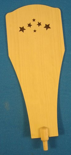 Natural Wood Star Paddle 160 x 62 – Christmas pyramid by Zeidler Holzkunst GmbH