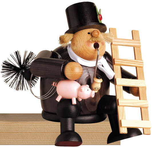 Chimney Sweep Lucky Chimney Sitting German Smoker – German Christmas smoker by KWO