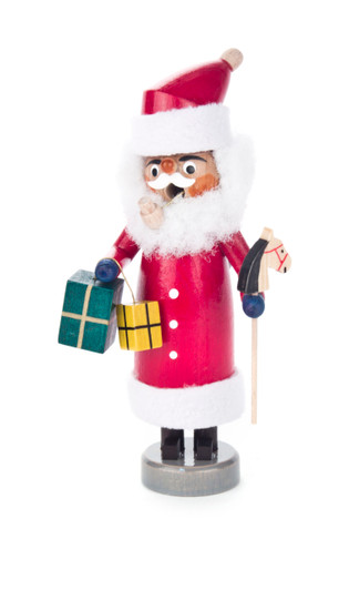 Small Santa Carrying Gifts German Smoker – German Christmas smoker by Tobias Heidenreich
