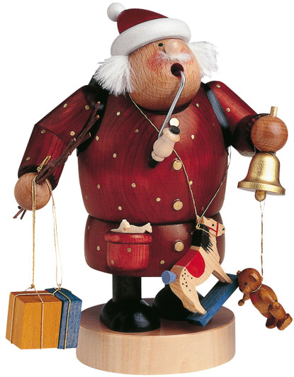 Santa Holding a Bell and Toys German Smoker – German Christmas smoker by KWO