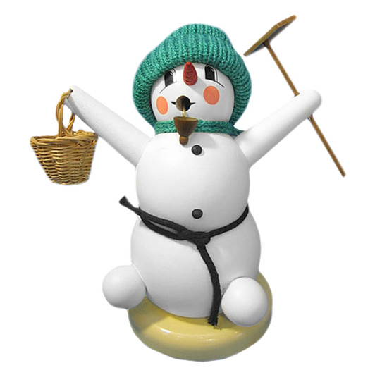 Snowman Basket and Rake German Smoker – German Christmas smoker