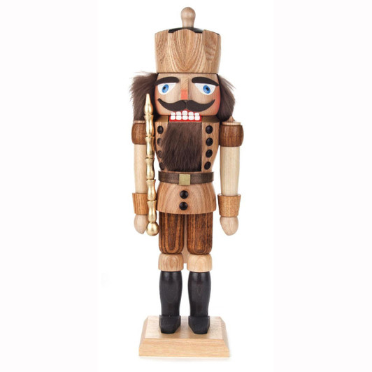 Natural Wood King German Nutcracker – German nutcracker by Olaf Kolbe