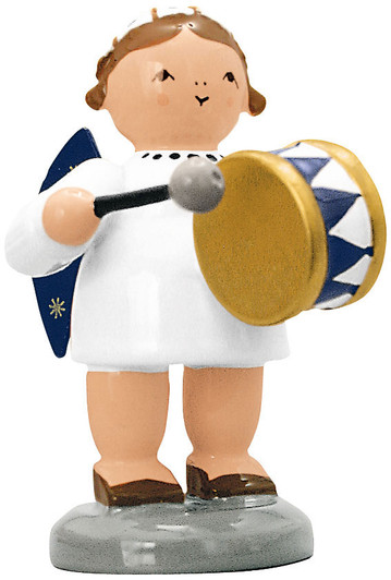 Angel Drum German Figurine – Christmas ornament by KWO