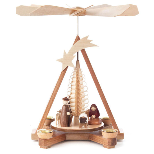 Nativity Christmas German Pyramid Shooting Star – Christmas pyramid by Helfried Stephani Inh. F. Siegert
