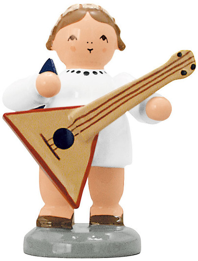 Angel Balalaika German Figurine – Christmas ornament by KWO