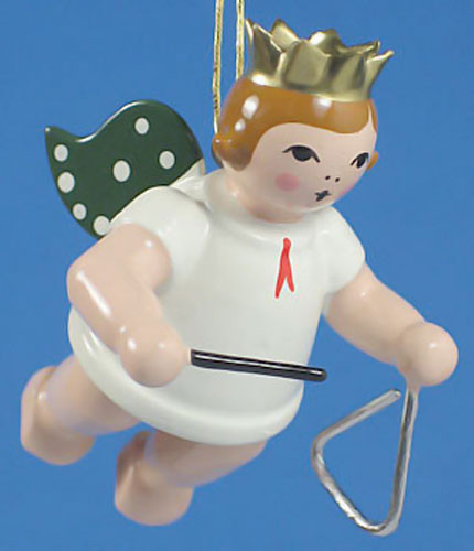 Triangle Angel Christmas Ornament – Christmas ornament by Kunstgewerbliche Drechslerei Ellmann
