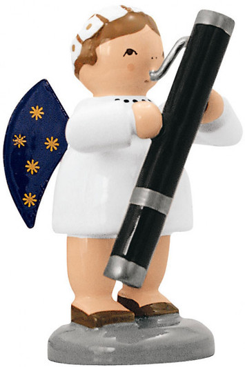 Angel Figurine with a Bassoon – Christmas ornament by KWO
