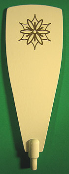Pyramid Paddle 130mm x 44mm Snowflake White – Christmas pyramid by Richard Glaesser