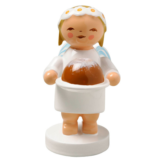 WENDT & KÜHN Goodwill Snowflake Blonde Angel Figurine Cake – Christmas ornament