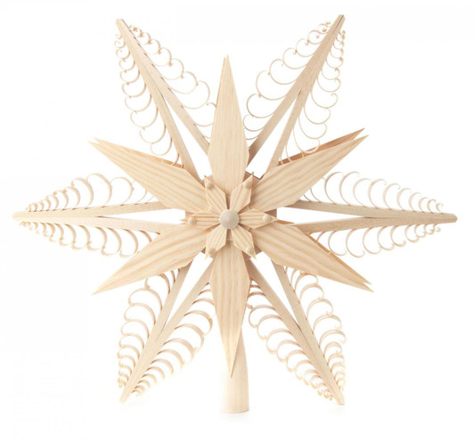 Shaved Tree Topper Star - 12 inches – Christmas ornament by Udo Rudolph