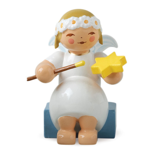 WENDT & KÜHN Goodwill Blonde Angel Painting Star – Christmas ornament