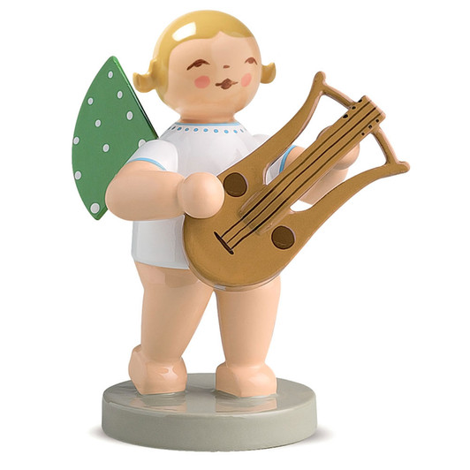 WENDT & KÜHN Blonde Angel Lyre Figurine Standing – Christmas figurine