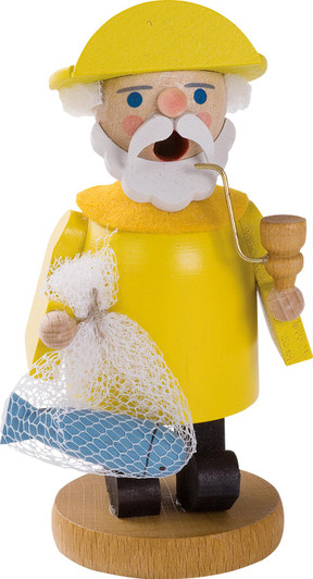 Miniature Yellow Sailor German Smoker – German Christmas smoker by Richard Glaesser