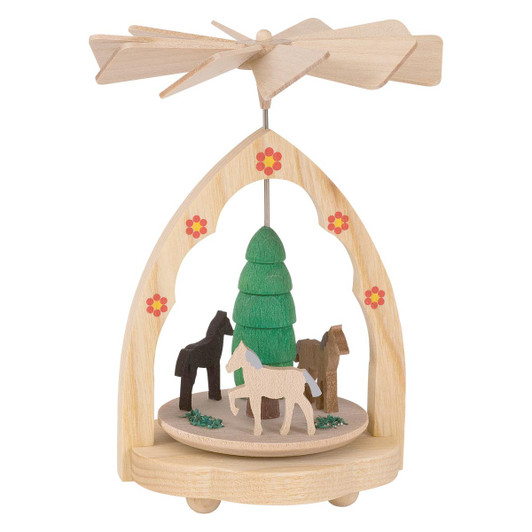 Miniature Pyramid Horses | Warm Air Pyramid – Christmas pyramid by Richard Glaesser