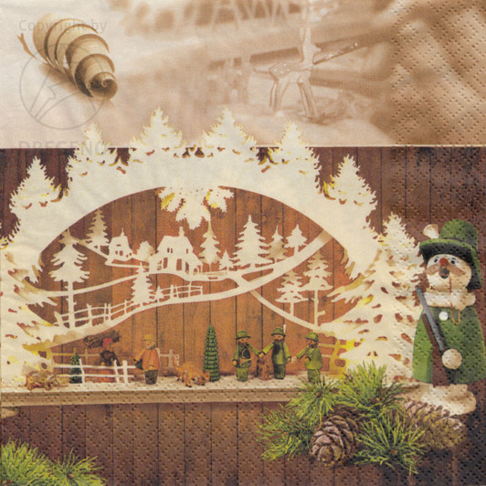 Hunter Arch German Paper Napkins – Christmas light arch by Paper + Design GmbH
