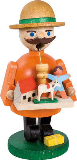 Miniature Toy Seller German Smoker – German Christmas smoker by Richard Glaesser
