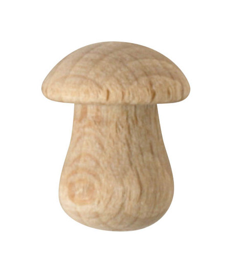 Wooden Mushroom German Figurine Wooden Tiny 10mm – Christmas ornament