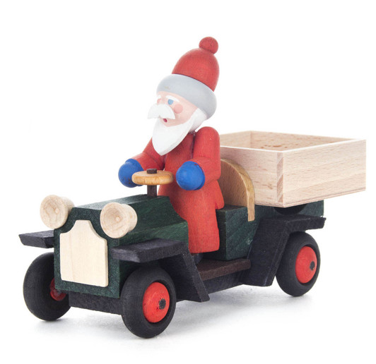 Handmade Santa on Wooden German Truck Figurine – Christmas ornament