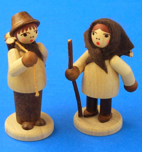 German Figurine Wooden Forest Kids – Christmas ornament