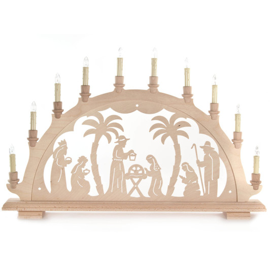 Christmas German Electric Nativity Schwibbogen Arch – Christmas light arch