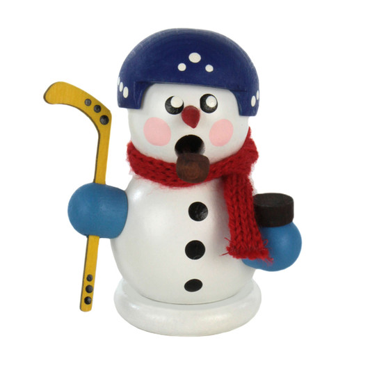 Miniature Snowman Hockey German Smoker – German Christmas smoker by Gerd Hofmann
