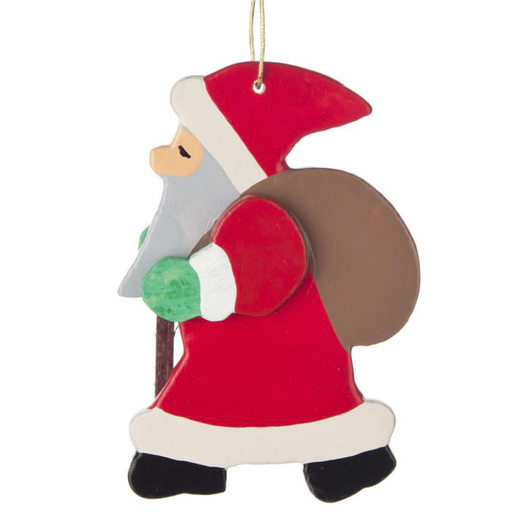Santa Wooden German Ornament – Christmas ornament by Frieder Schonherr