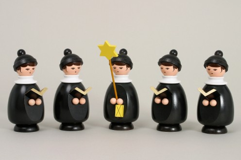 Five Member Christmas Singers German Figurine – Christmas ornament by Zeidler Holzkunst GmbH