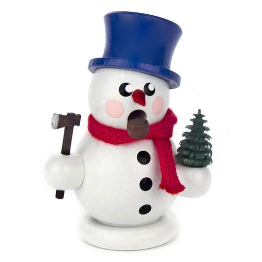 Miniature Snowman Christmas Tree German Smoker – German Christmas smoker by Gerd Hofmann