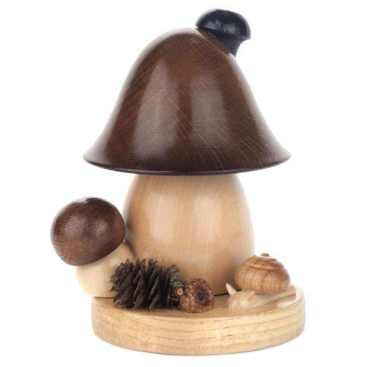 Bell Shape Brown Toadstool German Smoker – German Christmas smoker by Wolfgang Ottwald