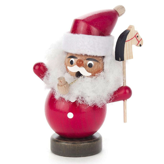 Miniature Jolly Santa Horse German Smoker – German Christmas smoker by Tobias Heidenreich