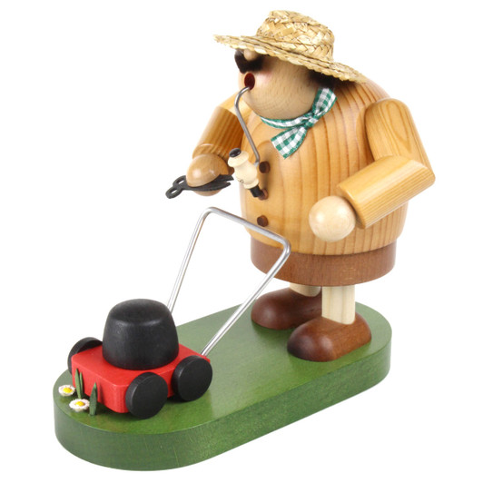 Landscaper Gardener Lawn Mower Incense Smoker | 7 Inches Tall – German Christmas smoker by KWO