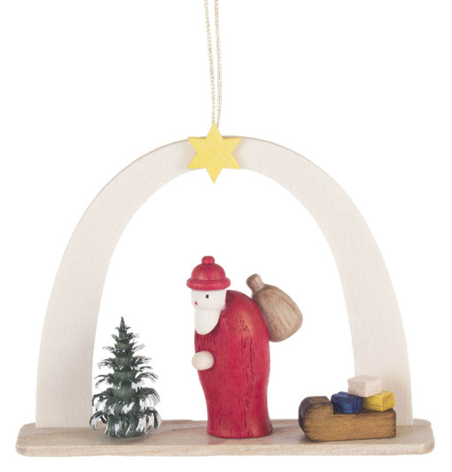 Arch Santa Sled German Ornament – Christmas ornament by Theo Lorenz