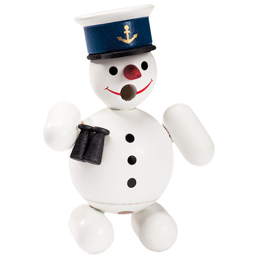 Yacht Captain Snowman Mini German Smoker – German Christmas smoker by Richard Glaesser