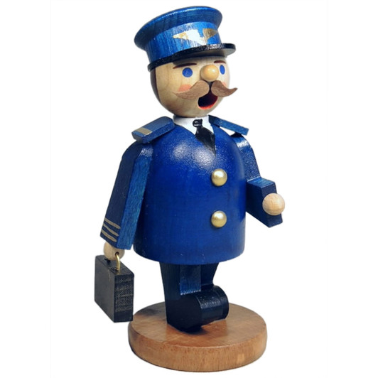 Mini Pilot in Blue German Incense Smoker – German Christmas smoker by Richard Glaesser